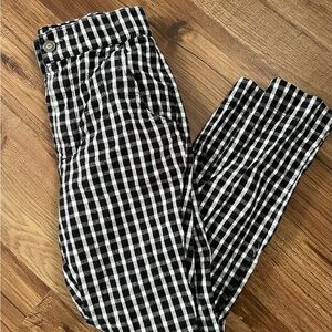 Black and White Checkered Pants
